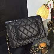Chanel WOC Chain Bag Lambskin Gold Hardware - 2