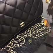 Chanel WOC Chain Bag Lambskin Gold Hardware - 3