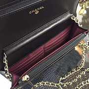 Chanel WOC Chain Bag Lambskin Gold Hardware - 4