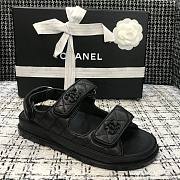 CHANEL BLACK SANDALS  - 2