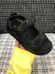 CHANEL BLACK SANDALS  - 5