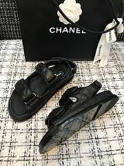CHANEL BLACK SANDALS  - 6