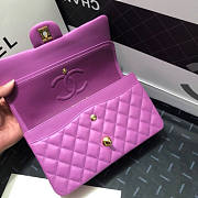 CHANEL FLAP BAG LAMBSKIN GOLD HARDWARE 25.5CM - 4