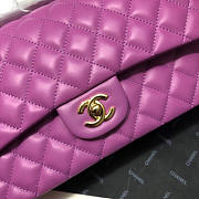 CHANEL FLAP BAG LAMBSKIN GOLD HARDWARE 25.5CM - 5