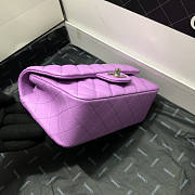 CHANEL FLAP BAG CAVIAR SILVER HARDWARE 20CM - 2