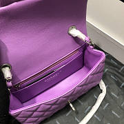 CHANEL FLAP BAG CAVIAR SILVER HARDWARE 20CM - 4