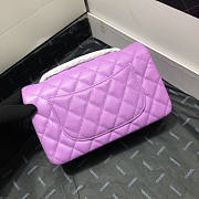 CHANEL FLAP BAG CAVIAR SILVER HARDWARE 20CM - 5