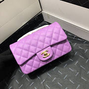 CHANEL FLAP BAG CAVIAR GOLD HARDWARE 20CM - 1