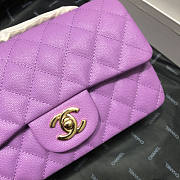 CHANEL FLAP BAG CAVIAR GOLD HARDWARE 20CM - 4