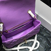 CHANEL FLAP BAG CAVIAR GOLD HARDWARE 20CM - 6