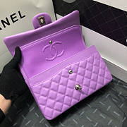 CHANEL FLAP BAG CAVIAR SILVER HARDWARE 25.5CM - 6
