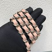  Forubags Chanel Mini Flap Pink Bag Lambskin Leather With Silver Hardware - 4