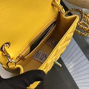 CHANEL FLAP BAG LAMBSKIN GOLD HARDWARE IN BLACK 17CM - 5