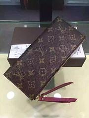 Forubags Louis Vuitton Monogram Canvas Adele Wallet M61269 Fuchsia - 1