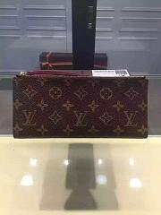 Forubags Louis Vuitton Monogram Canvas Adele Wallet M61269 Fuchsia - 3