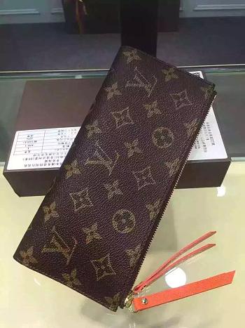 Forubags Louis Vuitton Monogram Canvas Adele Wallet M61270 Orange