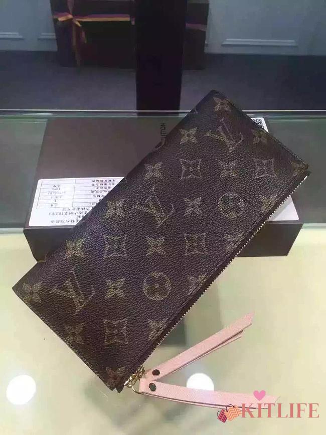 Forubags Louis Vuitton Monogram Canvas Adele Wallet Pink - 1