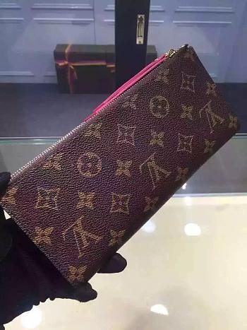 Forubags Louis Vuitton Monogram Canvas Adele Wallet Rosy