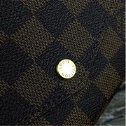 FORUBAGS LOUIS VUITTON DAMIER EBENE CANVAS SARAH WALLET N60114  - 4