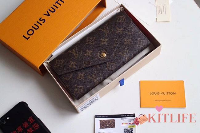 FORUBAGS LOUIS VUITTON SARAH WALLET M62236 Red - 1