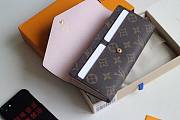 FORUBAGS LOUIS VUITTON SARAH WALLET M62235 Pink - 4