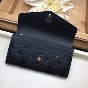 FORUBAGS LOUIS VUITTON SARAH WALLET M61182 Black - 4