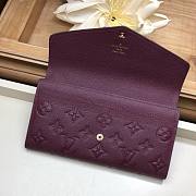 FORUBAGS LOUIS VUITTON SARAH WALLET Burgundy - 5