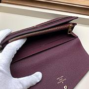 FORUBAGS LOUIS VUITTON SARAH WALLET Burgundy - 4