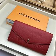 FORUBAGS LOUIS VUITTON SARAH WALLET Red - 1