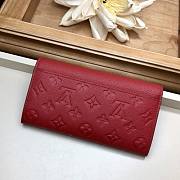 FORUBAGS LOUIS VUITTON SARAH WALLET Red - 2