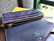  FORUBAGS LOUIS VUITTON SARAH WALLET M62125 Navy Blue - 3