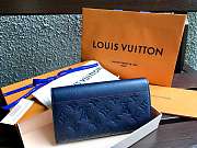  FORUBAGS LOUIS VUITTON SARAH WALLET M62125 Navy Blue - 2