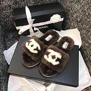 Forubags-4 Chanel fur slippers - 1