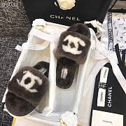 Forubags-4 Chanel fur slippers - 2