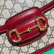 Forubags Gucci 1955 Horsebit Small Shoulder Bag 25cm Brown/Red - 3