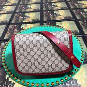 Forubags Gucci 1955 Horsebit Small Shoulder Bag 25cm Brown/Red - 2