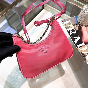 PRADA RE-EDITION 2005 NYLON PINK SHOULDER BAG