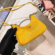 PRADA RE-EDITION 2005 NYLON YELLOW SHOULDER BAG - 5
