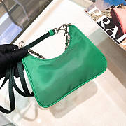 PRADA RE-EDITION 2005 NYLON GREEN SHOULDER BAG - 6