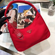 PRADA RE-EDITION 2005 NYLON AND SAFFIANO LEATHER RED BAG - 1