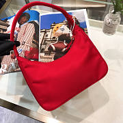 PRADA RE-EDITION 2005 NYLON AND SAFFIANO LEATHER RED BAG - 6