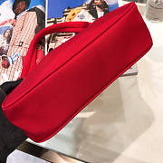 PRADA RE-EDITION 2005 NYLON AND SAFFIANO LEATHER RED BAG - 5