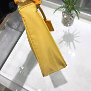PRADA RE-EDITION 2005 NYLON AND SAFFIANO LEATHER YELLOW BAG - 6