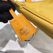 PRADA RE-EDITION 2005 NYLON AND SAFFIANO LEATHER YELLOW BAG - 3