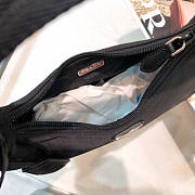 PRADA RE-EDITION 2005 NYLON AND SAFFIANO LEATHER BLACK HANDBAG - 4
