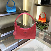 PRADA RE-EDITION 2005 NYLON AND SAFFIANO LEATHER PINK BAG - 2
