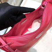 PRADA RE-EDITION 2005 NYLON AND SAFFIANO LEATHER PINK BAG - 3