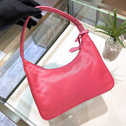 PRADA RE-EDITION 2005 NYLON AND SAFFIANO LEATHER PINK BAG - 5
