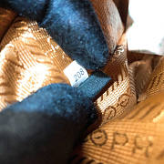 PRADA RE-EDITION 2005 NYLON AND SAFFIANO LEATHER BROWN BAG - 6