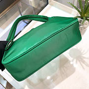 PRADA RE-EDITION 2005 NYLON AND SAFFIANO LEATHER GREEN BAG - 5